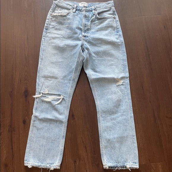 Agolde Riley High Rise Straight Crop - Picture 4 of 5